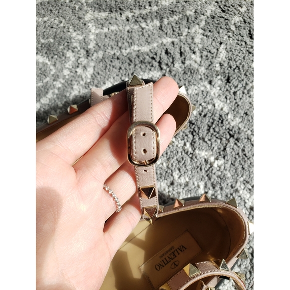 Valentino Garavani Rockstud Caged Ballerina Flats - Picture 7 of 8